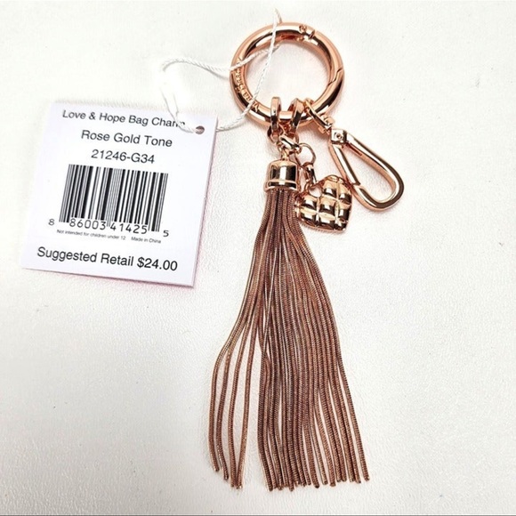 NWT Vera Bradley Love & Hope Bag Charm For Breast Cancer Awareness - Picture 2 of 3